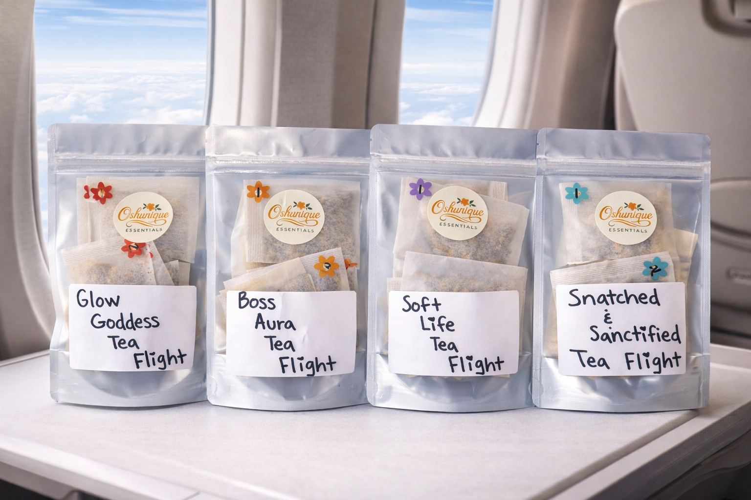 Oshunique Tea Flights™ – Curated Herbal Sample Sets